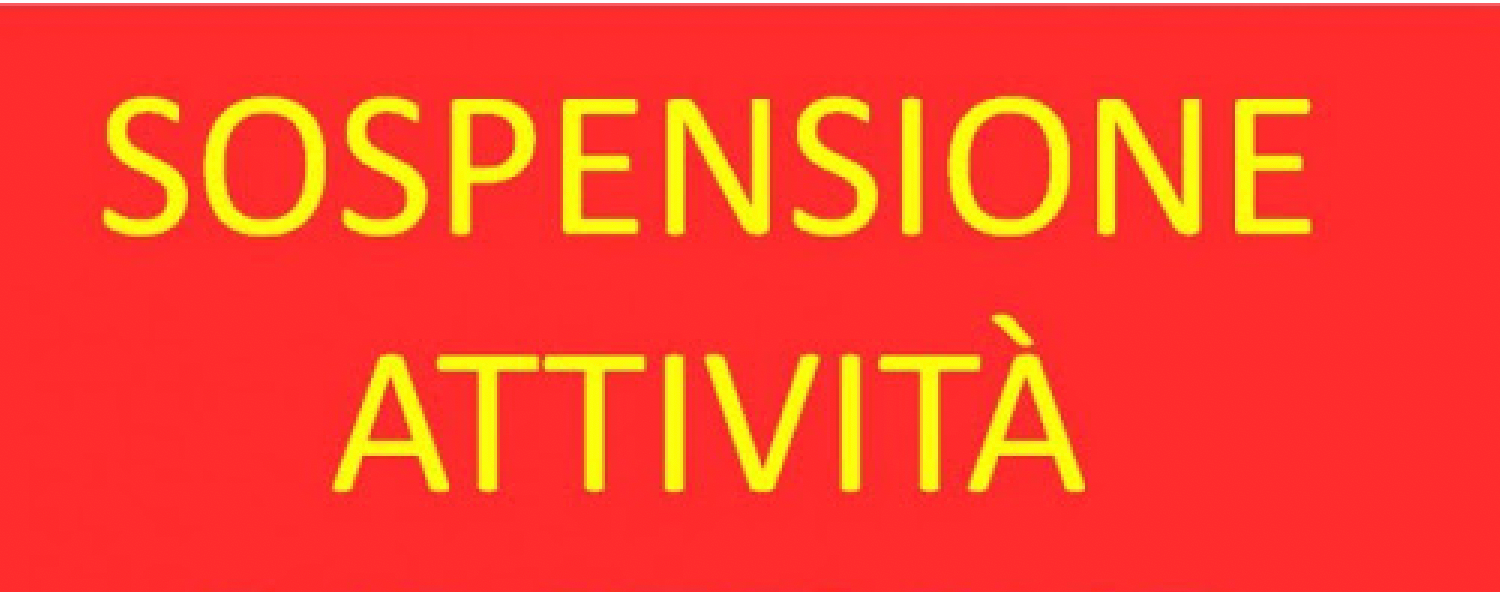 06/03/2020 SOSPENSIONE ALLENAMENTI